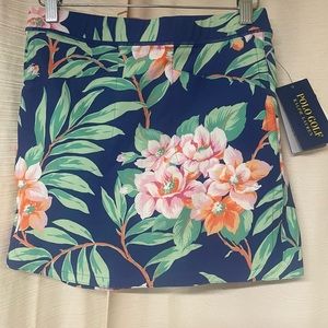 NWT POLO RALPH LAUREN GOLF GIRL’S FLORAL SKORT SKIRT MULTI SIZE XL/16